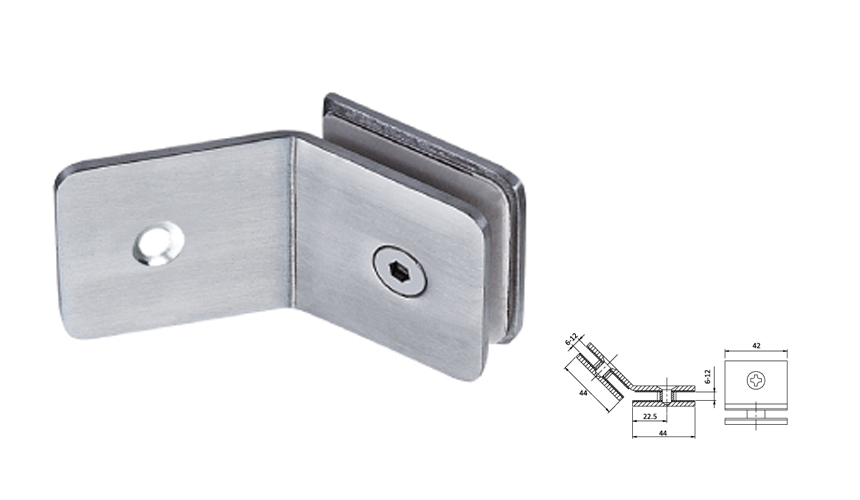 Glass Fix Clip,135°（Double）